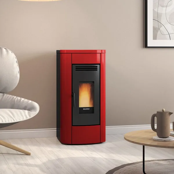 Poêle à granulés canalisable Extraflame Klaudia Plus 5.0 Puissance 8.0kW Sortie Fumée Supérieure ou Postérieure