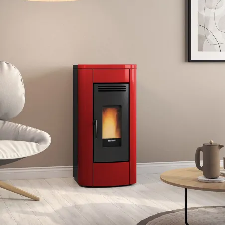 Poêle à granulés canalisable Extraflame Klaudia Plus 5.0 Puissance 8.0kW Sortie Fumée Supérieure ou Postérieure