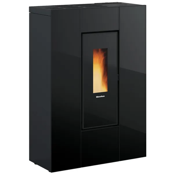 Poêle à granulés canalisable Extraflame Marilena Plus Crystal 5.0 Puissance 8kW Sortie Fumée Postérieure Supérieure ou Latérale