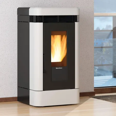 Poêle à granulés ventilé Extraflame Lucia Puissance 12.1kW WiFi Sortie Fumée Postérieure