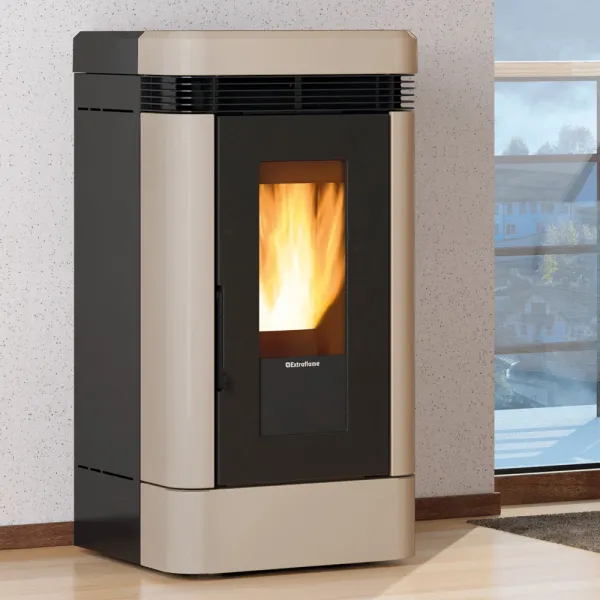 Poêle à granulés canalisable Extraflame Lucia Plus Puissance 12.0kW WiFi Sortie Fumée Postérieure