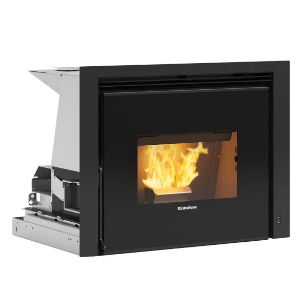 Insert à granulés ventilé Extraflame Comfort P70 5.0 Puissance 10.0kW Sortie Fumée Supérieure