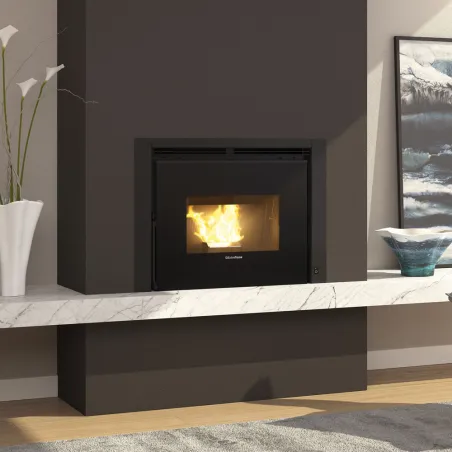 Insert à granulés ventilé Extraflame Comfort P70 5.0 Puissance 10.0kW Sortie Fumée Supérieure