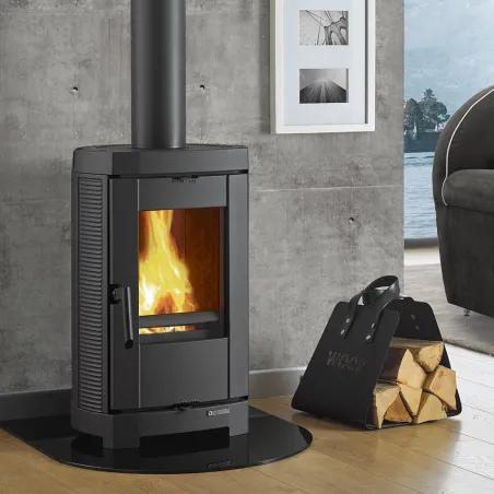 Poêle à bois La Nordica Brigitta GB Puissance 4.7kW Sortie Fumée Supérieure
