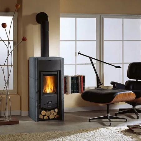 Poêle à bois La Nordica Asia BII Puissance 6kW Sortie Fumée Supérieure