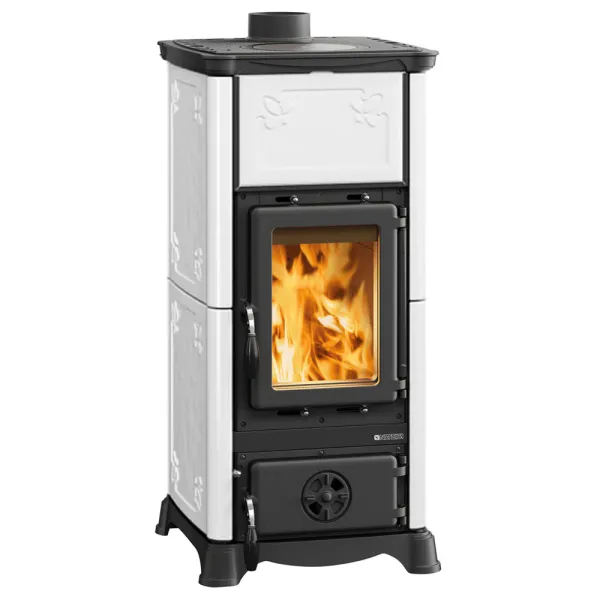 Poêle à bois La Nordica Emiliana Puissance 6.5kW Sortie Fumée Supérieure