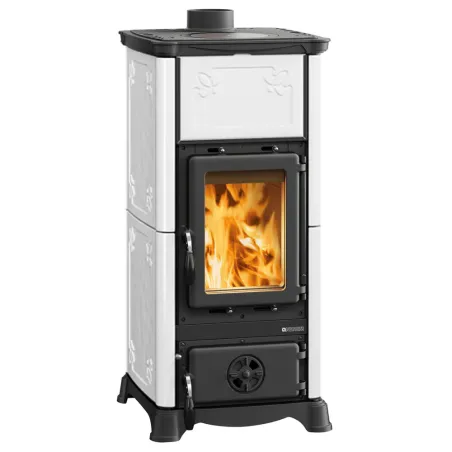 Poêle à bois La Nordica Emiliana Puissance 6.5kW Sortie Fumée Supérieure