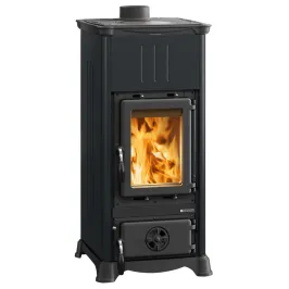 Poêle à bois La Nordica Emiliana Steel Puissance 6.5kW Sortie Fumée Supérieure