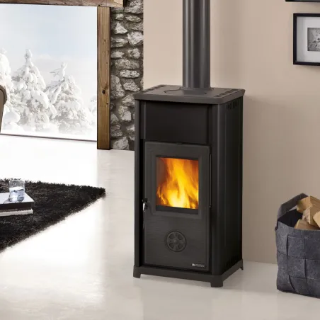 Poêle à bois La Nordica Tea 5.0 Puissance 7.0kW Sortie Fumée Supérieure