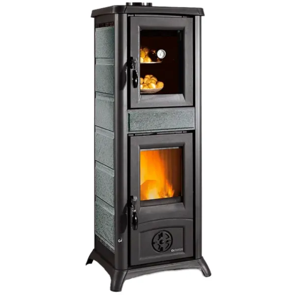 Poêle à bois La Nordica Gemma Forno 5.0 Puissance 7.3kW Sortie Fumée Supérieure