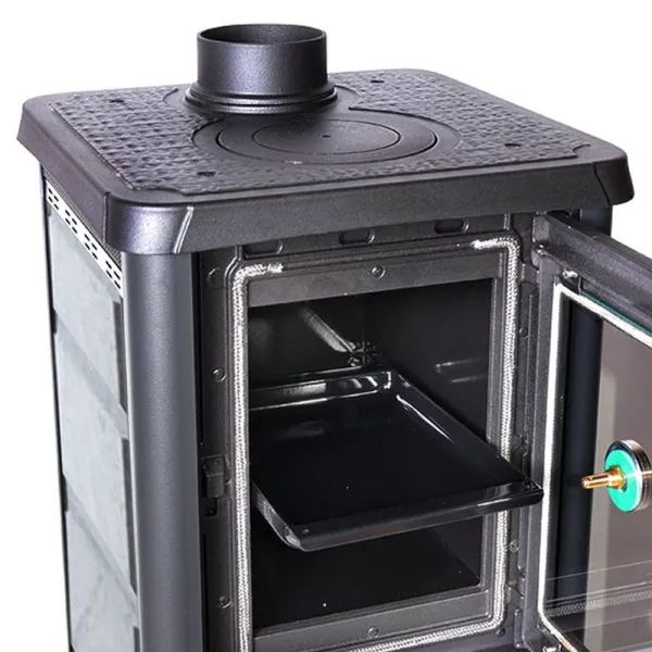 Poêle à bois La Nordica Gemma Forno 5.0 Puissance 7.3kW Sortie Fumée Supérieure