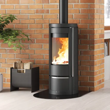 Poêle à bois La Nordica Marlena 5.0 Puissance 7.5kW Sortie Fumée Supérieure