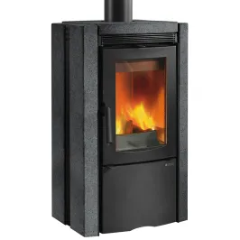 Poêle à bois La Nordica Ester BII Puissance 7.5kW Sortie Fumée Supérieure
