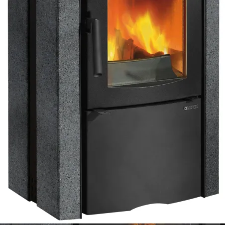 Poêle à bois La Nordica Ester BII Puissance 7.5kW Sortie Fumée Supérieure