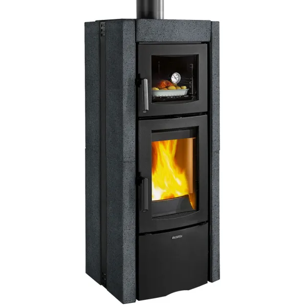 Poêle à bois La Nordica Ester Forno Evo Puissance 8.2kW Sortie Fumée Supérieure
