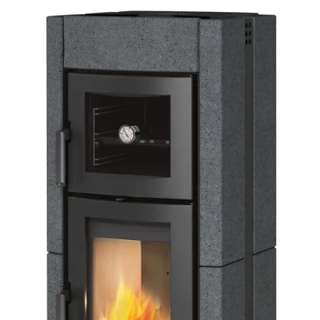 Poêle à bois La Nordica Ester Forno Evo Puissance 8.2kW Sortie Fumée Supérieure