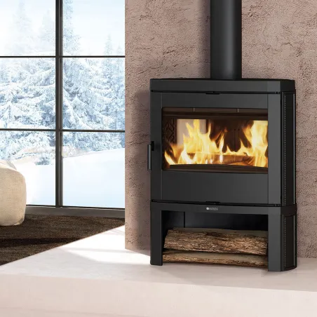 Poêle à bois La Nordica Jennifer 2.0 EPS Puissance 8kW Sortie Fumée Supérieure