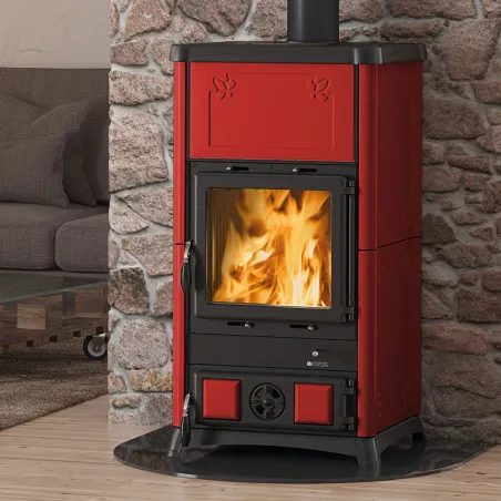 Poêle à bois La Nordica Fedora Puissance 8.3kW Sortie Fumée Supérieure