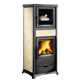 Poêle à bois La Nordica Rossella Plus Forno 5.0 Puissance 9.4kW Sortie Fumée Supérieure