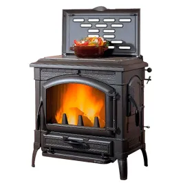 Poêle à bois La Nordica Isotta Con Cerchi.16 Puissance 11.9kW Sortie Fumée Supérieure