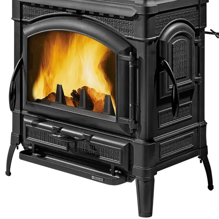 Poêle à bois La Nordica Isotta Forno Evo Puissance 9.7kW Sortie Fumée Supérieure