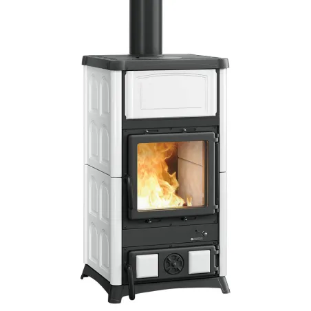 Poêle à bois La Nordica Concita 2.0 Puissance 11.8kW Avec récupérateur de chaleur Sortie Fumée Supérieure