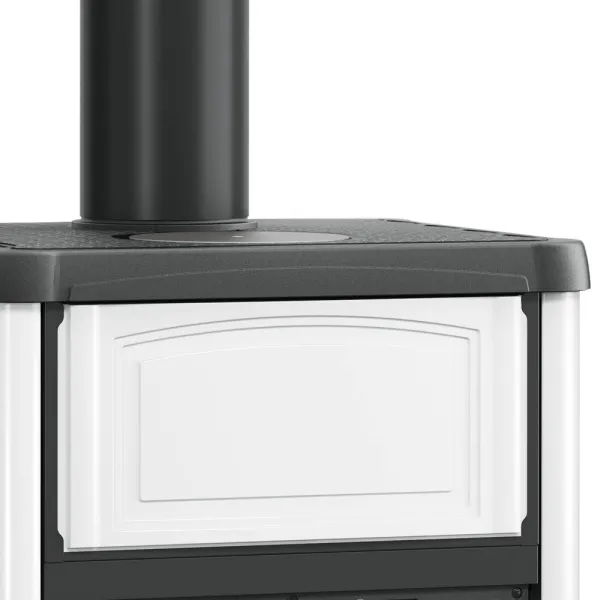 Poêle à bois La Nordica Concita 2.0 Puissance 11.8kW Avec récupérateur de chaleur Sortie Fumée Supérieure