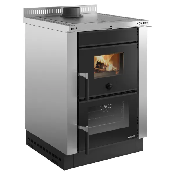 Cuisinière à bois encastrable La Nordica Vicenza Evo VST Puissance 6kW Sortie Fumée Supérieure