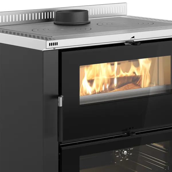 Cuisinière à bois encastrable La Nordica Verona XXL VST Puissance 7.0kW Sortie Fumée Supérieure ou Postérieure