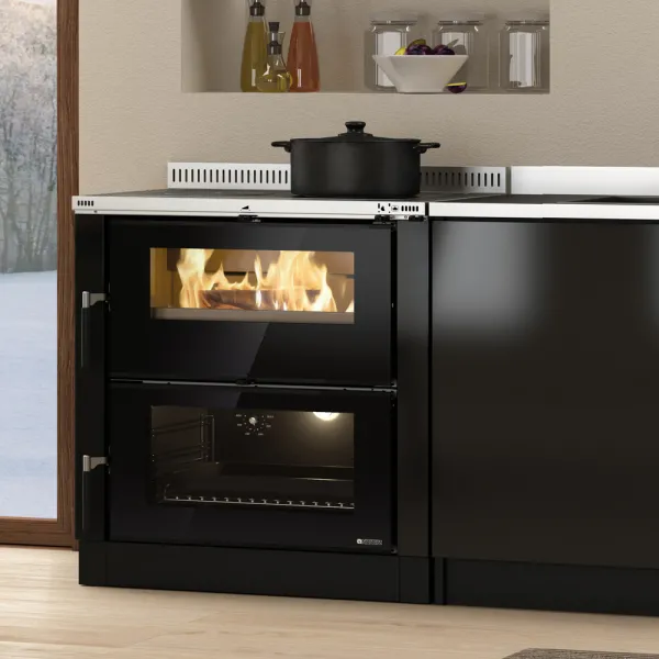 Cuisinière à bois encastrable La Nordica Verona XXL VST Puissance 7.0kW Sortie Fumée Supérieure ou Postérieure