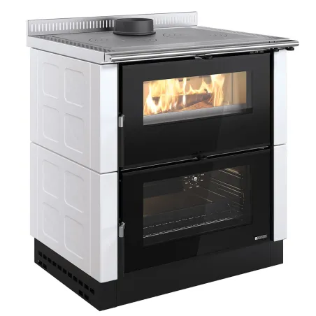 Cuisinière à bois encastrable La Nordica Verona XXL VST Maiolica Puissance 7.0kW Sortie Fumée Supérieure ou Postérieure