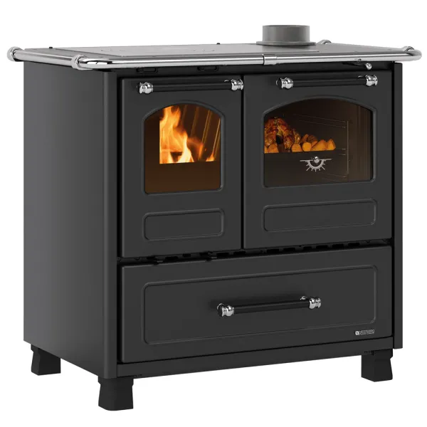Cuisinière à bois La Nordica Family 4,5 Puissance 7.5kW Sortie Fumée Supérieure