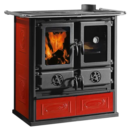 Cuisinière à bois La Nordica Rosetta 5.0 VST Puissance 7.9kW Sortie Fumée Supérieure Droite