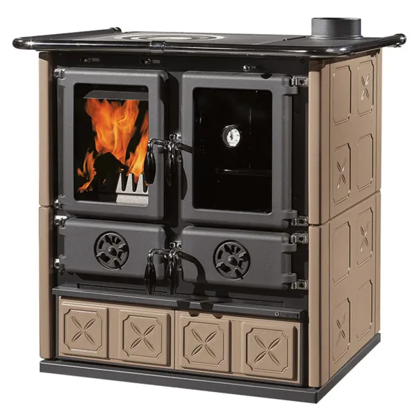Cuisinière à bois La Nordica Rosetta 5.0 VST Maiolica Puissance 7.9kW Sortie Fumée Supérieure Droite