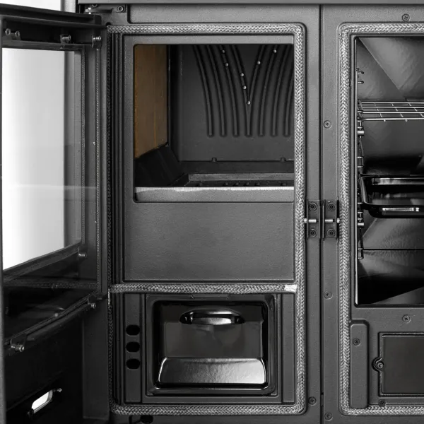Cuisinière à bois La Nordica Rosa L 5.0 VST Puissance 9.5kW Sortie Fumée Supérieure