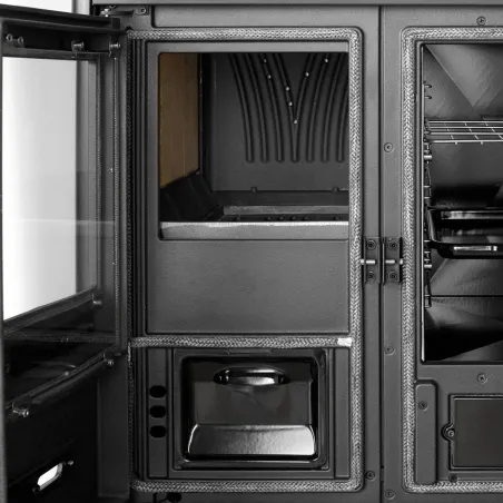 Cuisinière à bois La Nordica Rosa L 5.0 VST Puissance 9.5kW Sortie Fumée Supérieure