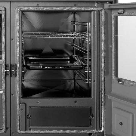 Cuisinière à bois La Nordica Rosa L 5.0 VST Puissance 9.5kW Sortie Fumée Supérieure