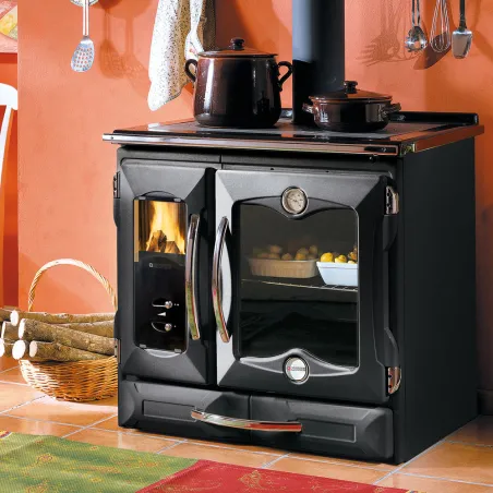 Cuisinière à bois La Nordica Suprema 4.0 Puissance 9kW Sortie Fumée Supérieure