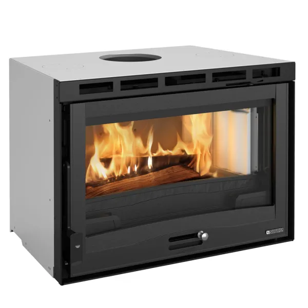 Insert à bois ventilé La Nordica Inserto 70 H49 4.0 Ventilato Puissance 6.7kW Sortie Fumée Supérieure