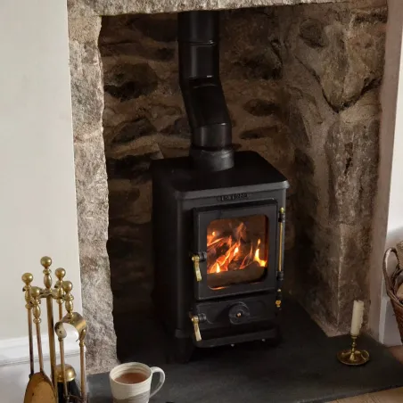 Poêle à bois Salamander Hobbit Puissance 4.1kW Sortie Fumée Supérieure