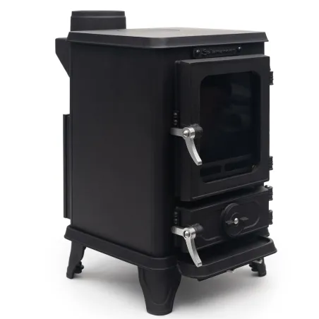 Poêle à bois Salamander Hobbit Puissance 4.1kW Sortie Fumée Supérieure