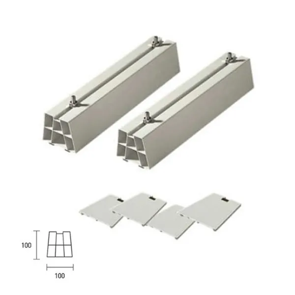 Support sol PVC 450 mm pour unités extérieures de climatisation