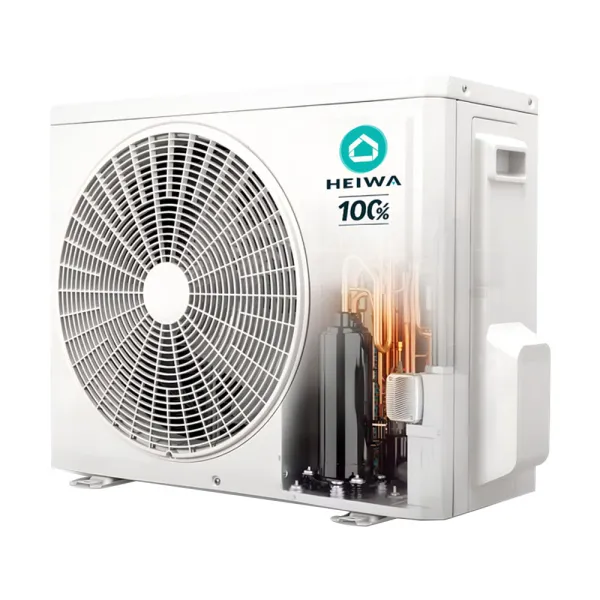 Climatiseur Mono split Heiwa mural Hyoko 3 Blanc strié 2.5kW HMIH-25C2-V1 + HMEH-25-V1 WiFi de série PAC air-air