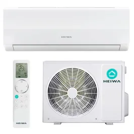 Climatiseur Mono split Heiwa mural Zen + Puissance 2.5kW HMIS2-25P-V2 + HMES2-25P-V1 WiFi de série PAC air-air