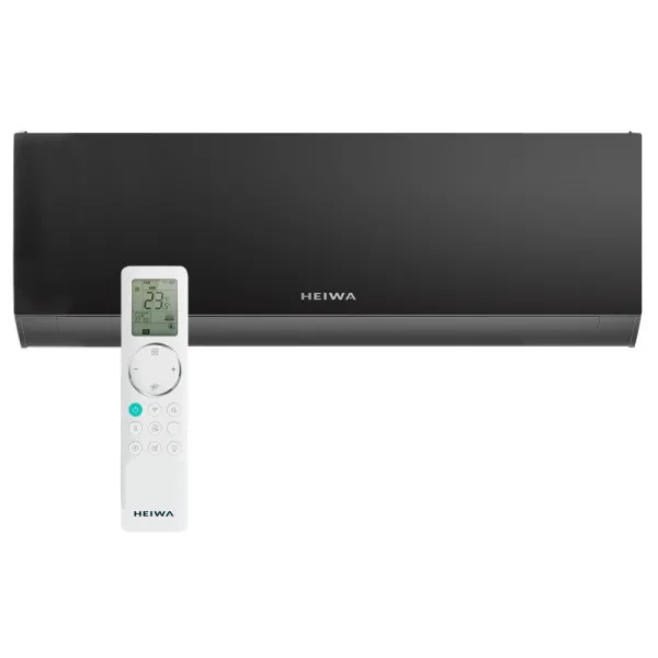 Climatiseur Mural Heiwa Hyoko 3 Noir mat HMIH-25C1-V1 Puissance 2.5kW Multi Split Inverter WiFi de série