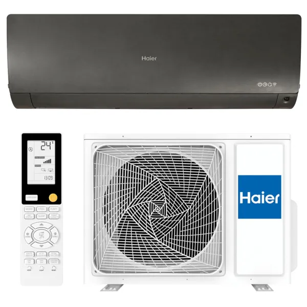 Climatisation Haier Flexis Plus Noir 3.5kW AS35S2SF1FA-MB3 + 1U35S2SM1FA-2 Mono split WiFi de série PAC air-air