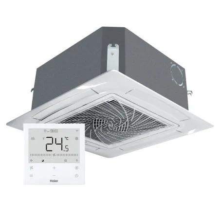 Climatiseur cassette 60x60 Haier AB50S2SC2FA(H) Puissance 5kW Multi Split WiFi livré avec façade et télécommande filaire