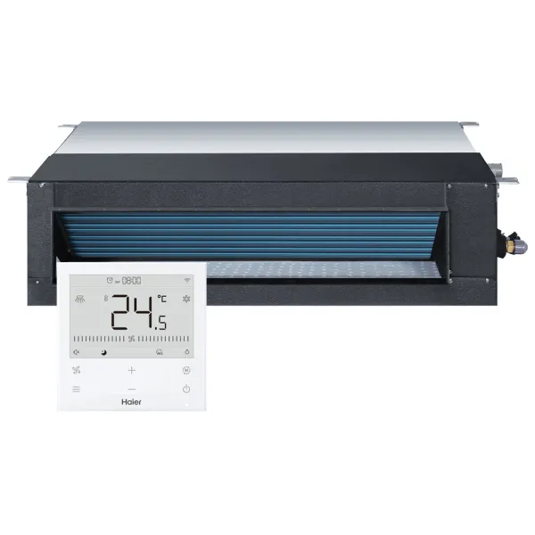 Climatiseur gainable moyenne pression Haier AD35S2SM9FA(H) Puissance 3.5kW Multi Split Inverter WiFi Livré avec commande filaire