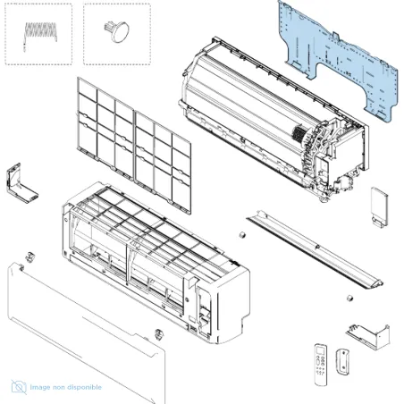 Support mural Atlantic Fujitsu pour unités KPCE Réf. 907099