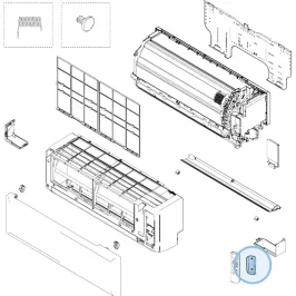 Support télécommande pour mural Atlantic Fujitsu KPCE Réf. 906565 2
